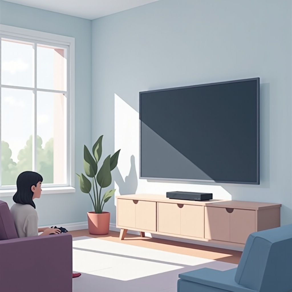Roku-tv die aan- en uitgaat