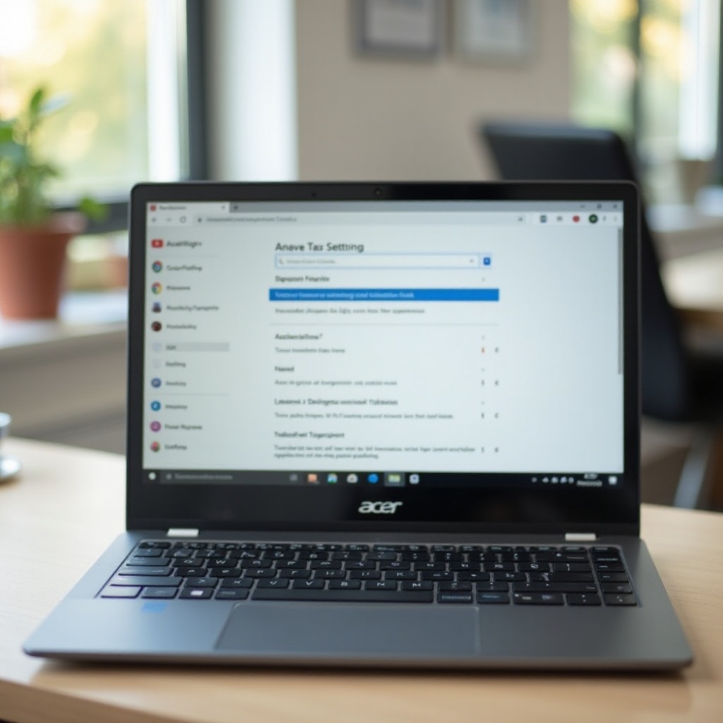 cómo desactivar el clic automático en un Chromebook Acer