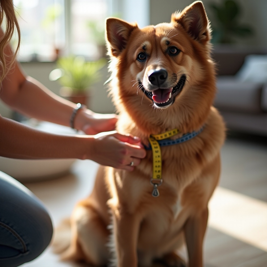 medidas do arnês para cães