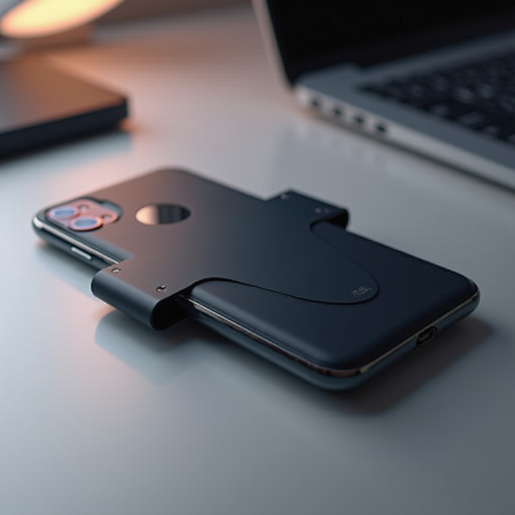 portefeuille magsafe avec boucle pour doigt