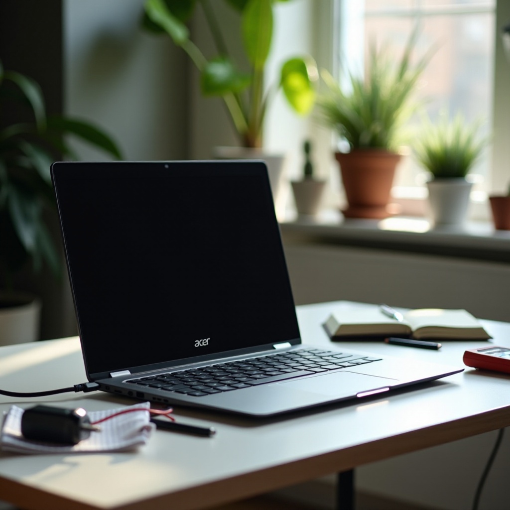 el chromebook acer no enciende ni carga
