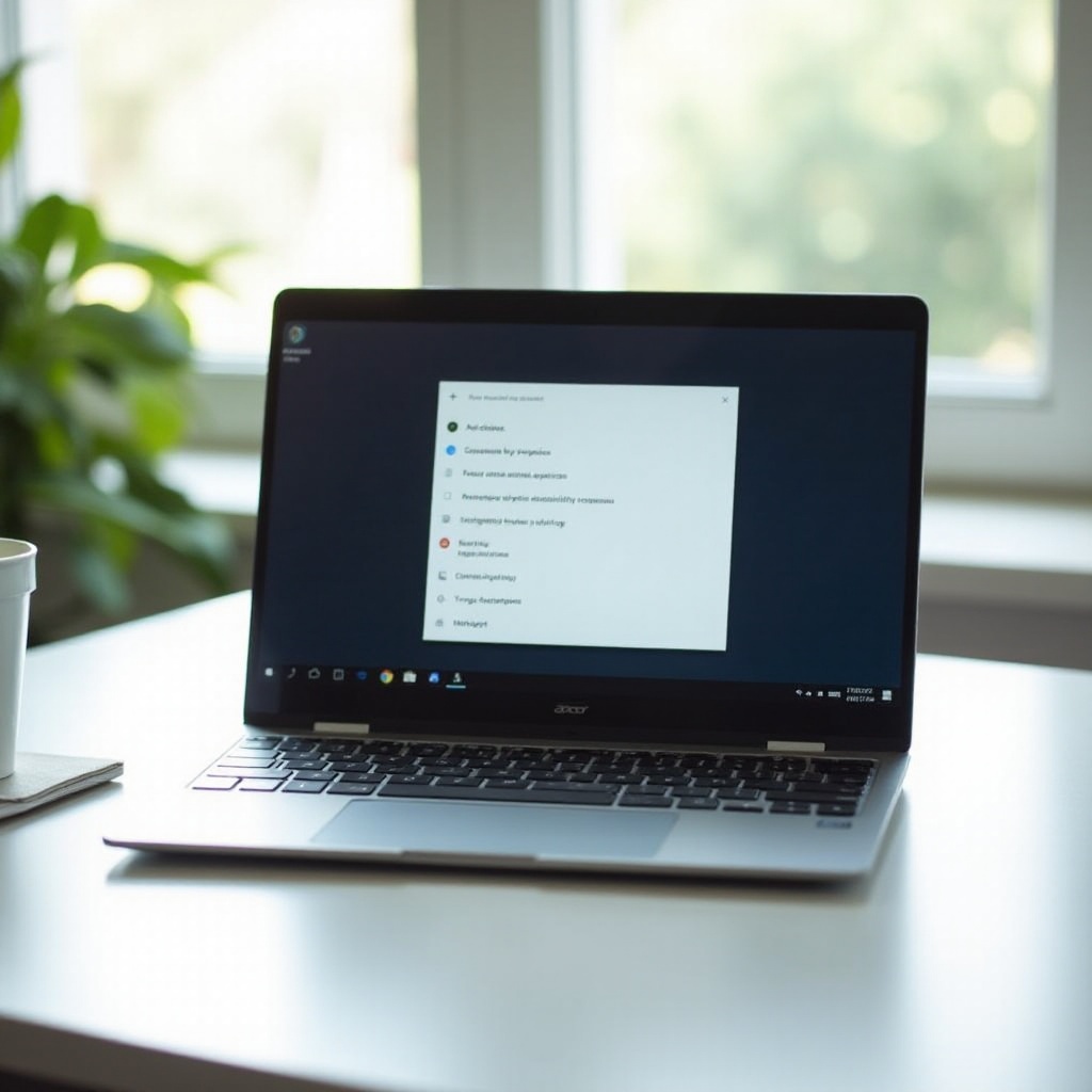 hoe het automatische klikken op een Acer Chromebook uit te schakelen