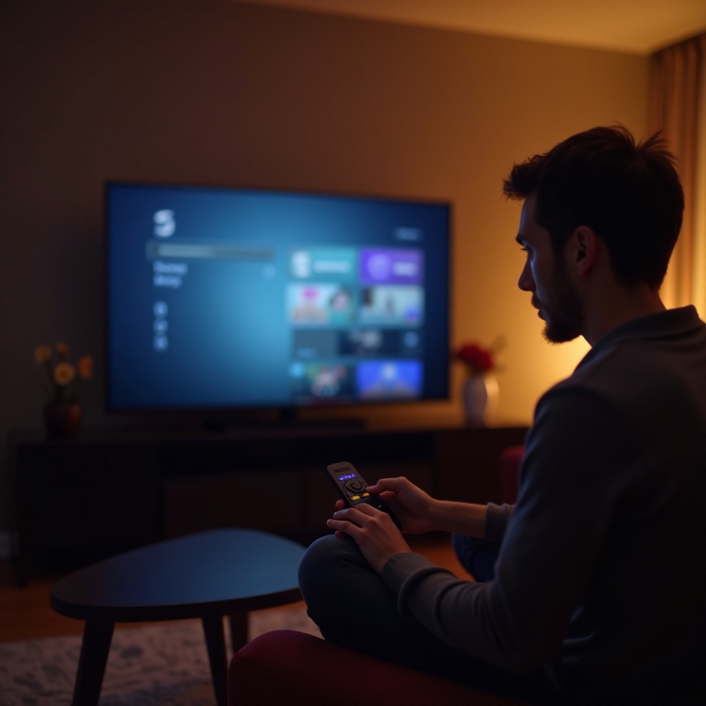 sharp roku tv turning on and off