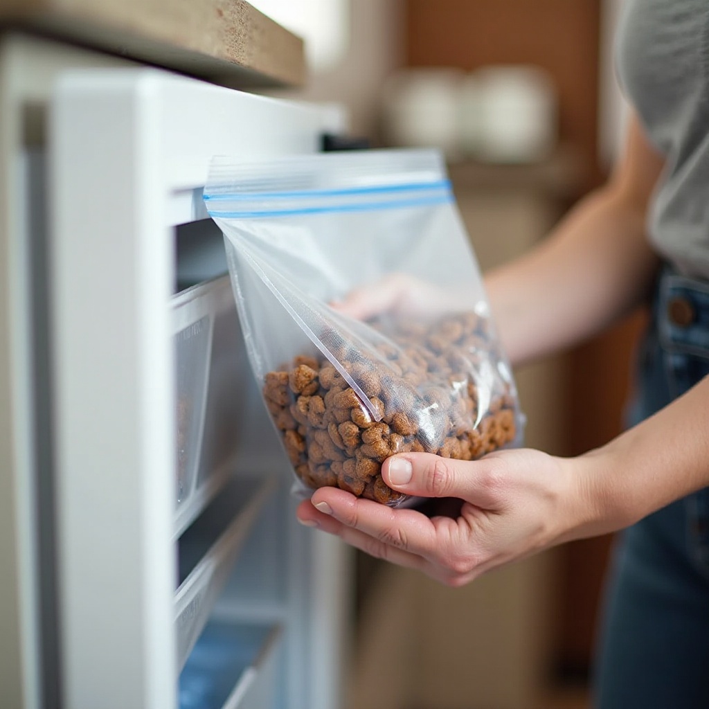 você pode congelar ração para cachorro