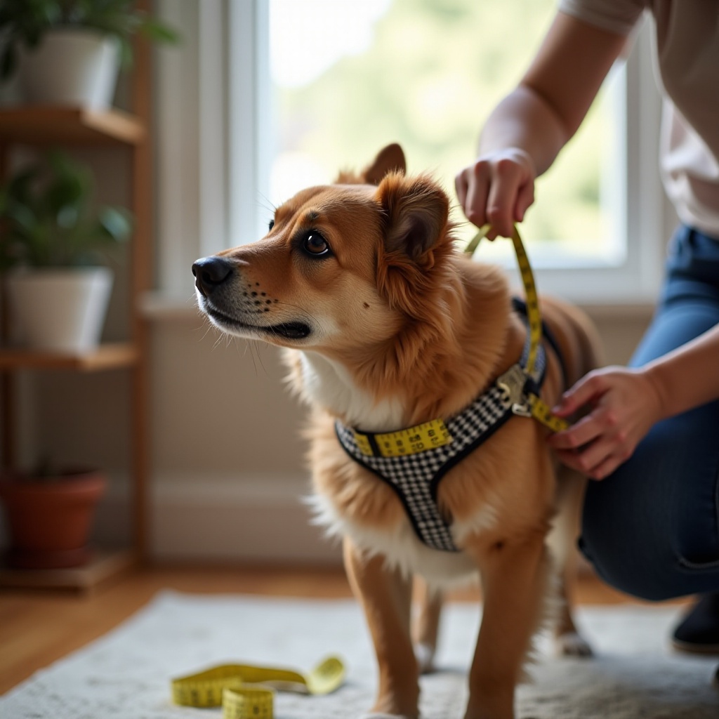 medidas del arnés para perros
