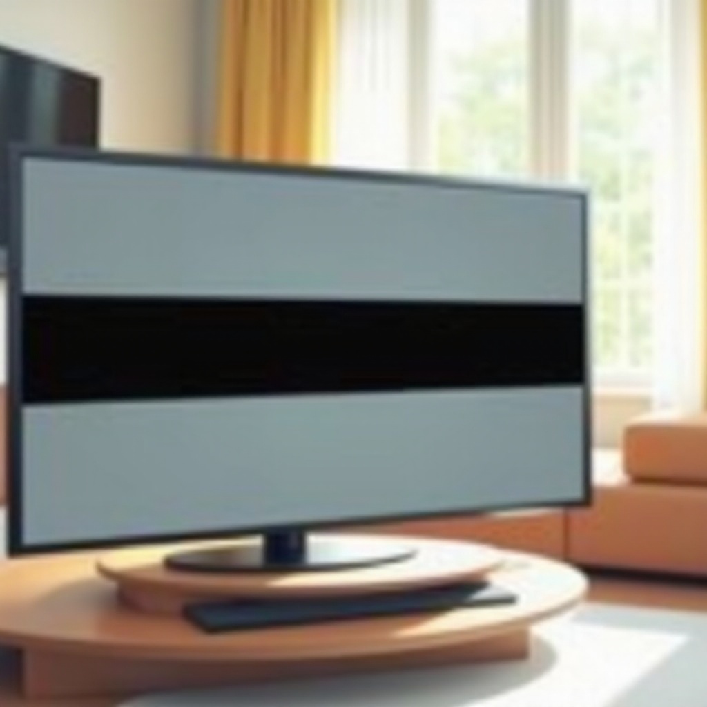 black horizontal line on samsung tv