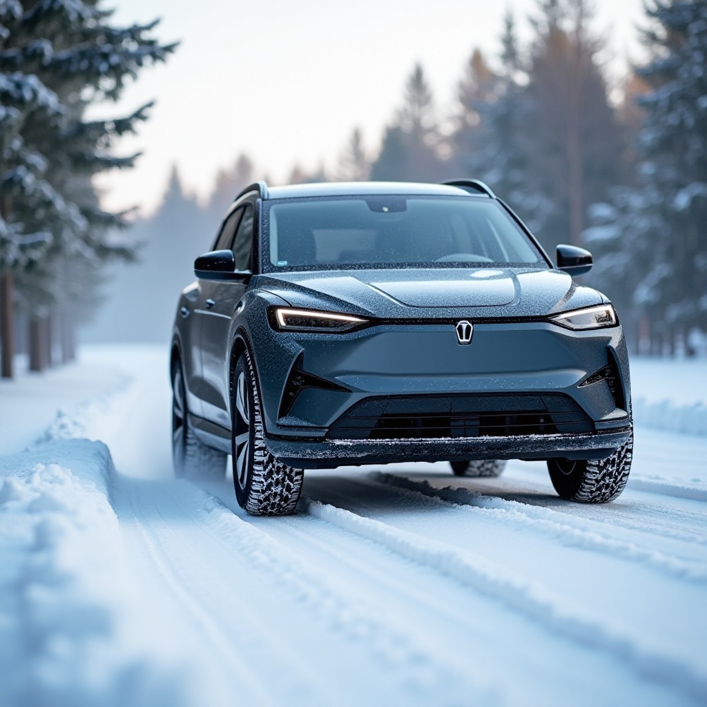 tracción delantera con neumáticos para todas las estaciones en la nieve