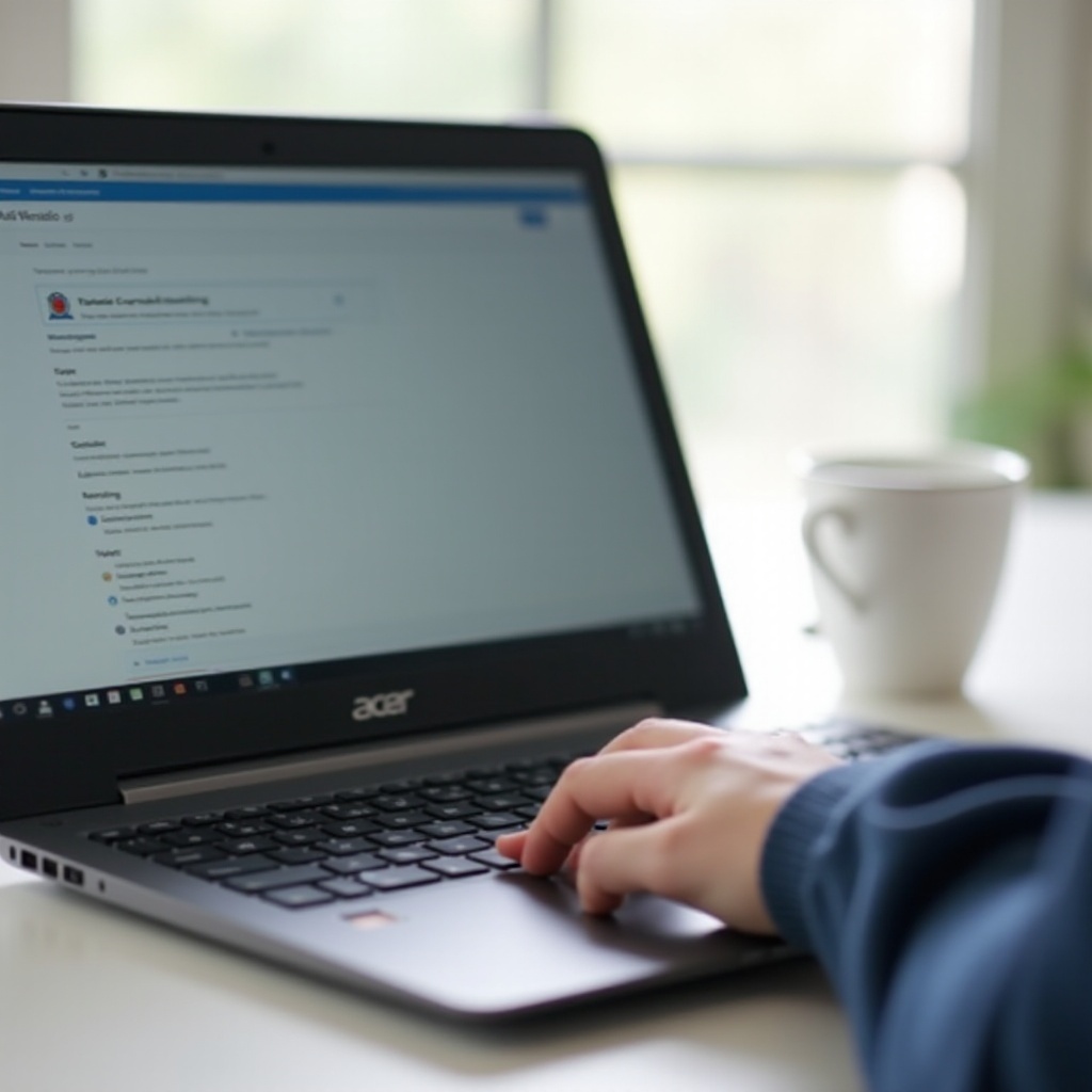 Kuinka poistaa automaattinen napsautus Acer Chromebookilla