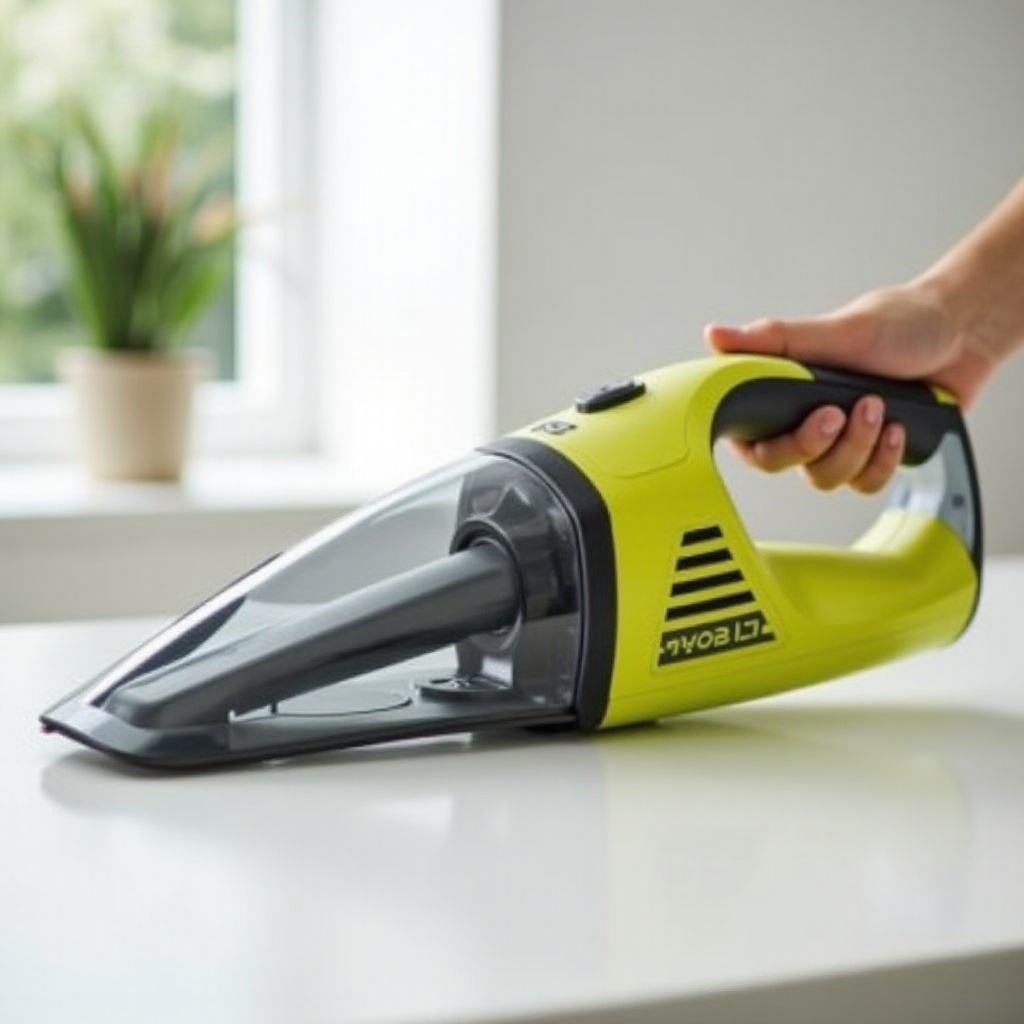 resenha do aspirador de mão Ryobi