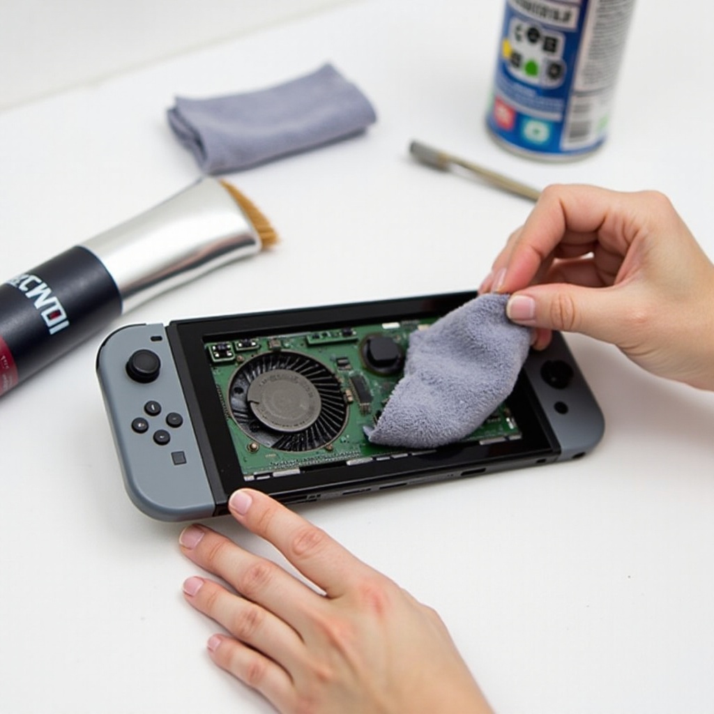 come pulire la ventola della Nintendo Switch