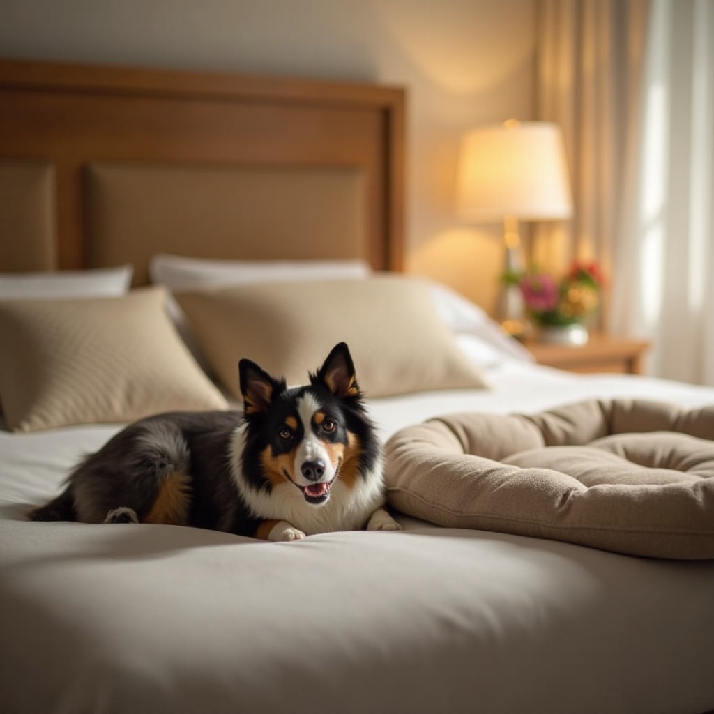cassa per cani in camera da letto