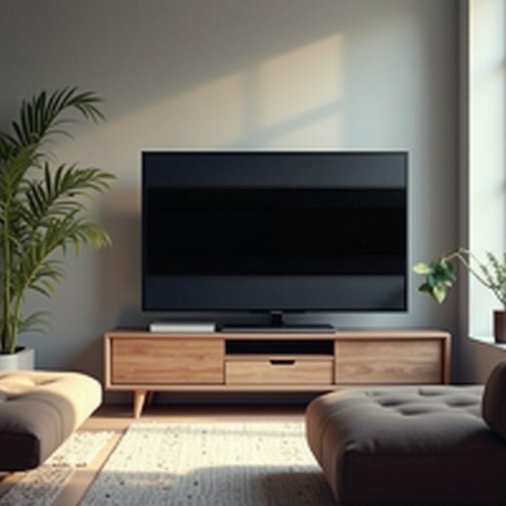 schwarze horizontale Linie auf Samsung-Fernseher