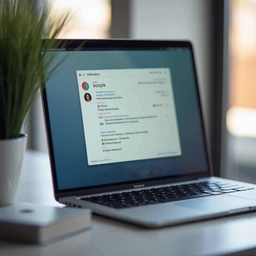 onde estão as notificações no meu Chromebook