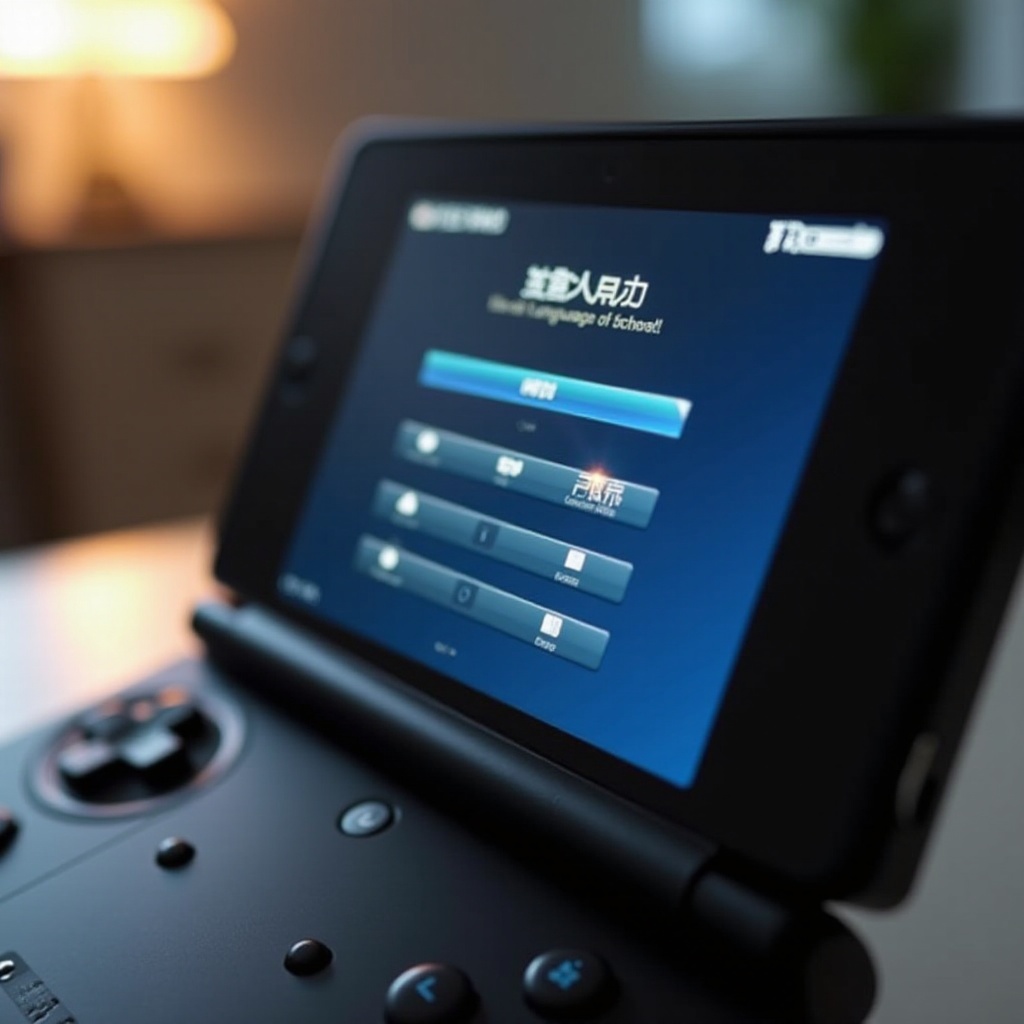 3ds mudar o idioma de japonês para inglês